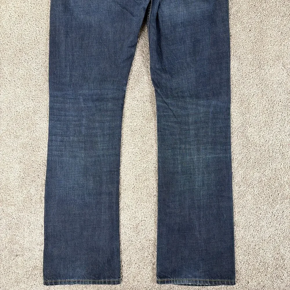 Levis 527 Jeans Men 34x34 Dark Wash Slim Bootcut Denim Western Y2K Honeycomb